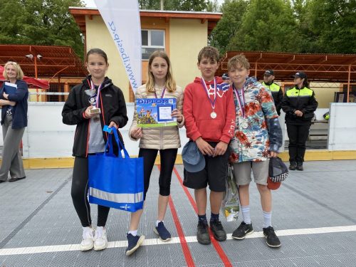 Úspěch našich žáků na cyklistické soutěži